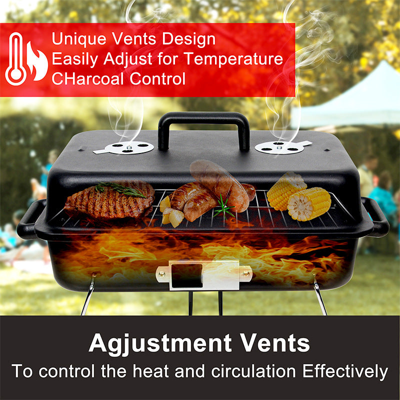 Outdoor Camping BBQ Stove, Portable Stove for Tea Brewing and Barbecue, Camping Stove, Household BBQ Rack Accessories