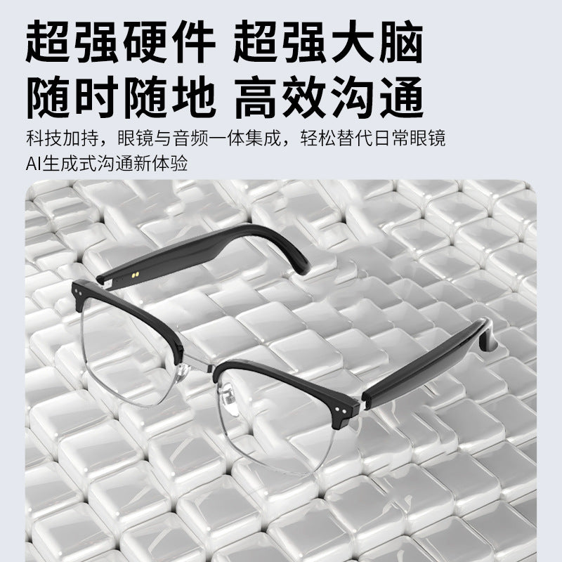 Anti-UV Smart Bluetooth Glasses for Cycling Sports Listening to Music Calling Factory Wholesale Support Inspection Smart Translation