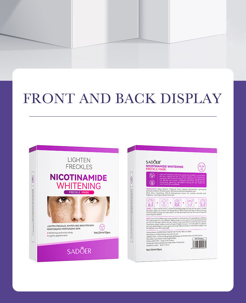 Niacinamide Whitening and Spot Removal Set Brightening Skin Tone Moisturizing Hydrating Export Manufacturer Wholesale