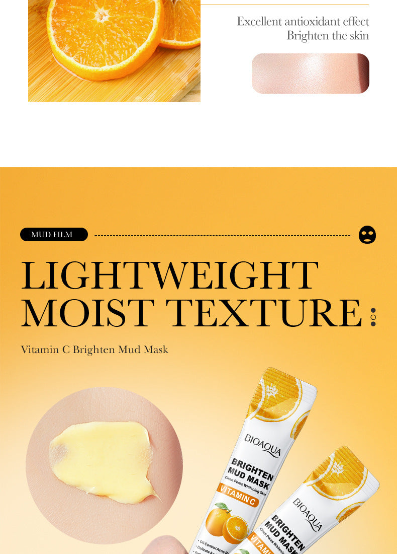 Cleansing Mask BIOAOUA Cucumber Pore Cleansing Smear-On Portable Mud Mask  Foreign Trade Wholesale