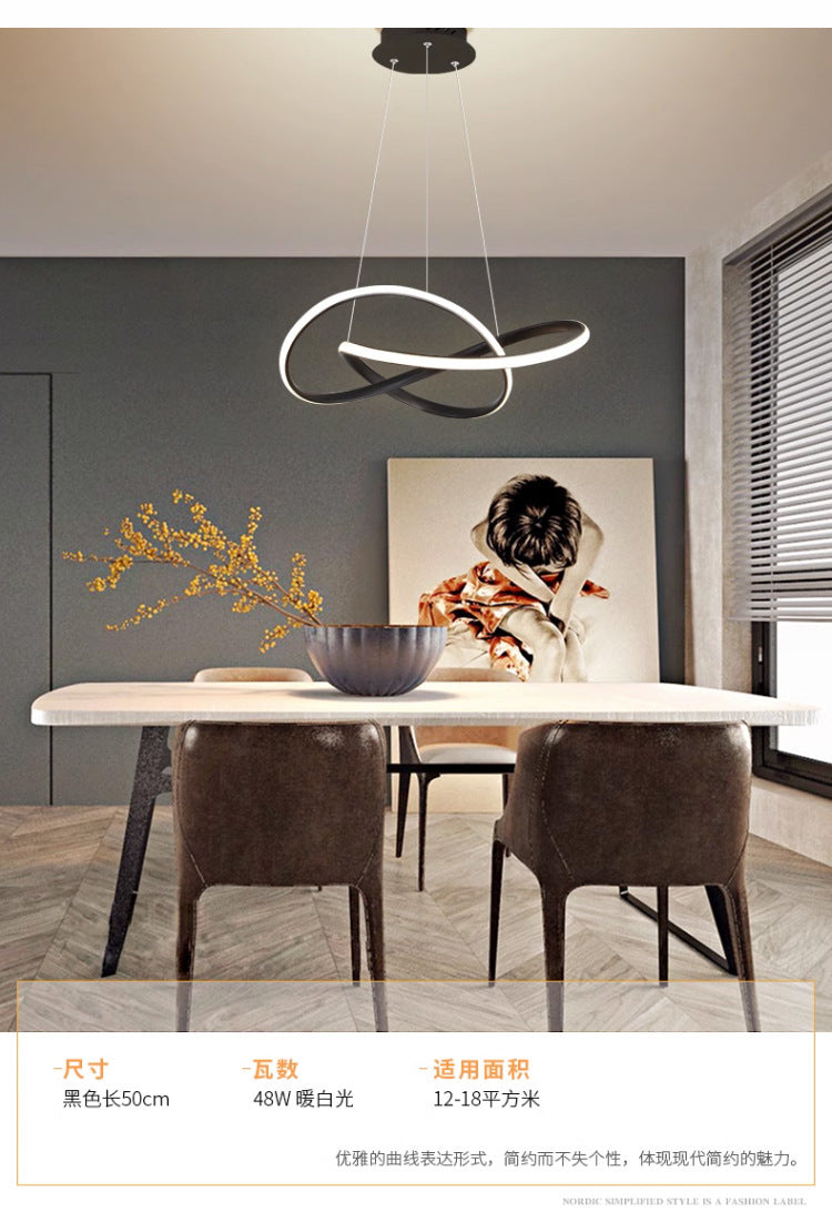 Bedroom Chandelier Internet Celebrity Bar Counter2025Modern Minimalist Dining Room Chandelier New Zhongshan Lighting for Dining Table