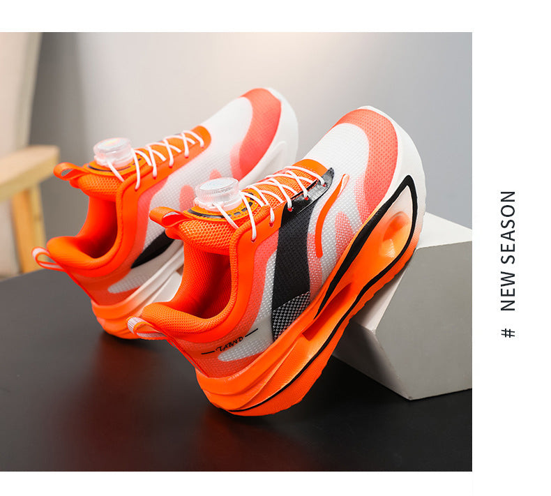 Feiteng5U Children's Shoes Casual Fashion Children's Running Shoes Lightweight Shock Absorbing Boys' Shoes Anti-Slip Wear-Resistant Sports Shoes