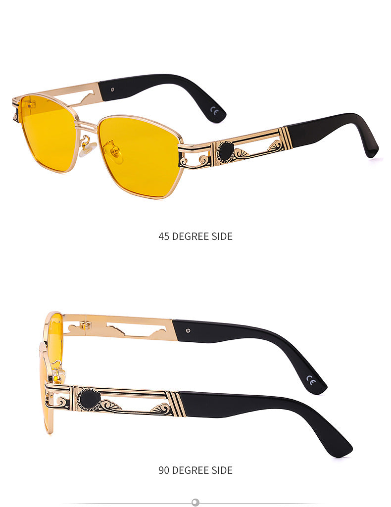 2025Steampunk Sunglasses New Men's Trendy Fashion Retro Small Square Frame Sunglasses Men sunglasses