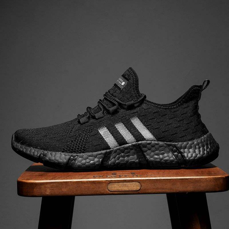 Spring New Anti-Odor Ultra Soft Real Popcorn Cushioning Breathable Shock-Absorbing Casual Running Sports Trendy Shoes for Men