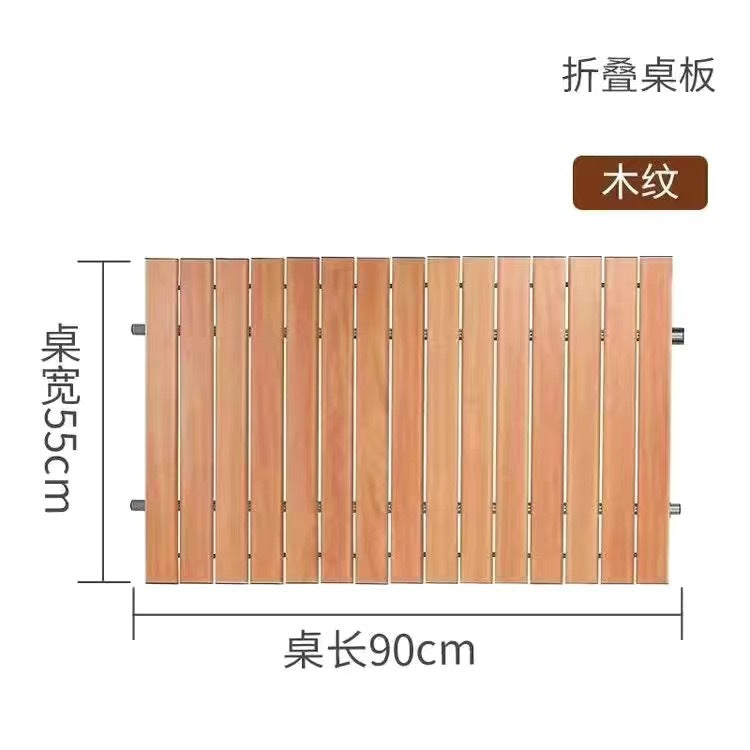 Outdoor Camping Hand-Pulled Stall Cart Reinforced Rear-Opening Picnic Can Be Used at Home with Liftable Table Board Camp Cart Off-Road Wheels