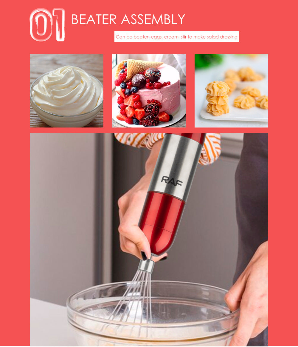 EU Standard Multifunctional Kitchen Handheld Ice Crusher Baby Food Electric Stirring Stick Food Processor Juicer