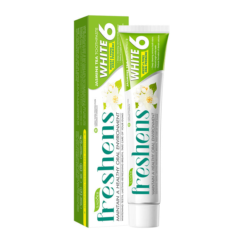 Full English Plant Fruit Probiotic Toothpaste SADOER Oral Whitening Teeth Gum Care Toothpaste  Wholesale