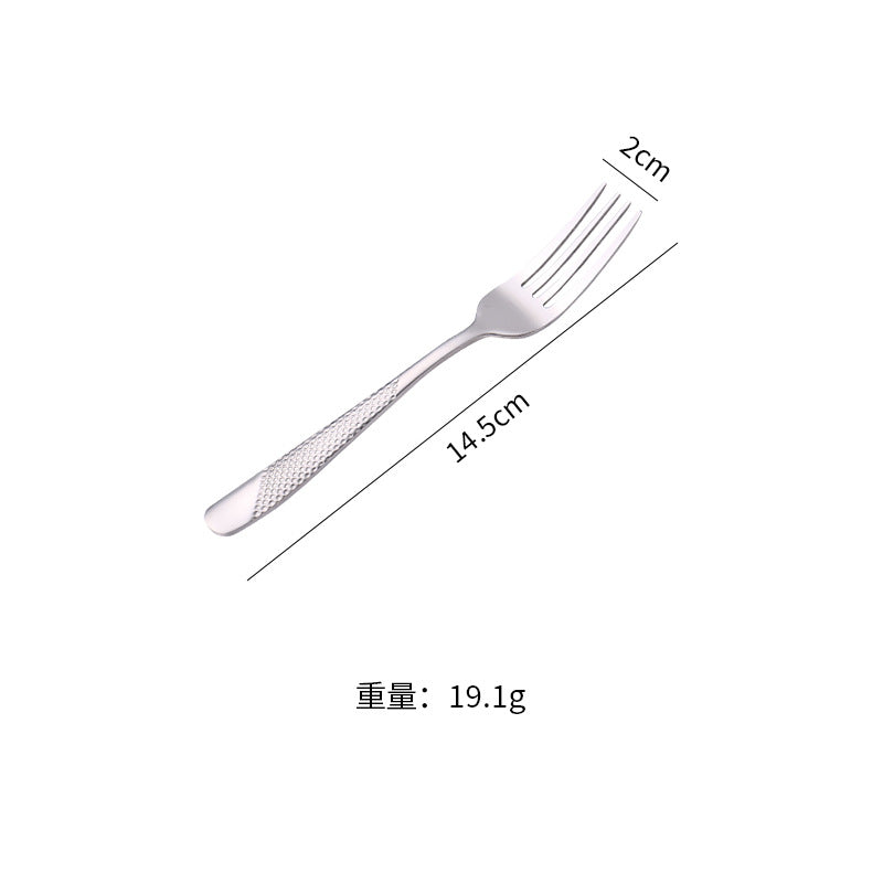 410Stainless Steel Star Diamond Western Steak Knife Fork Spoon Middle Eastern Titanium Coated Hotel Cutlery Knife Fork Spoon Partial Gold