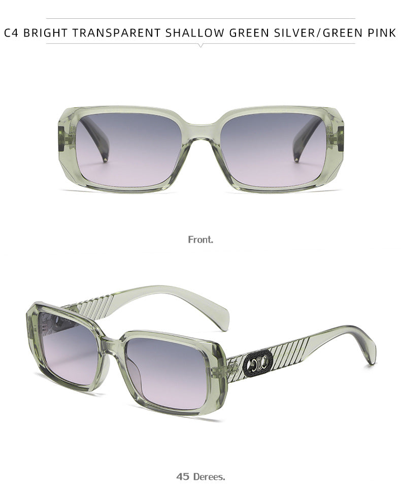 2025New European and American Fashion Small Frame Sunglasses for Women Trendy Outdoor Sun Protection Sunglasses for Women sunglasses