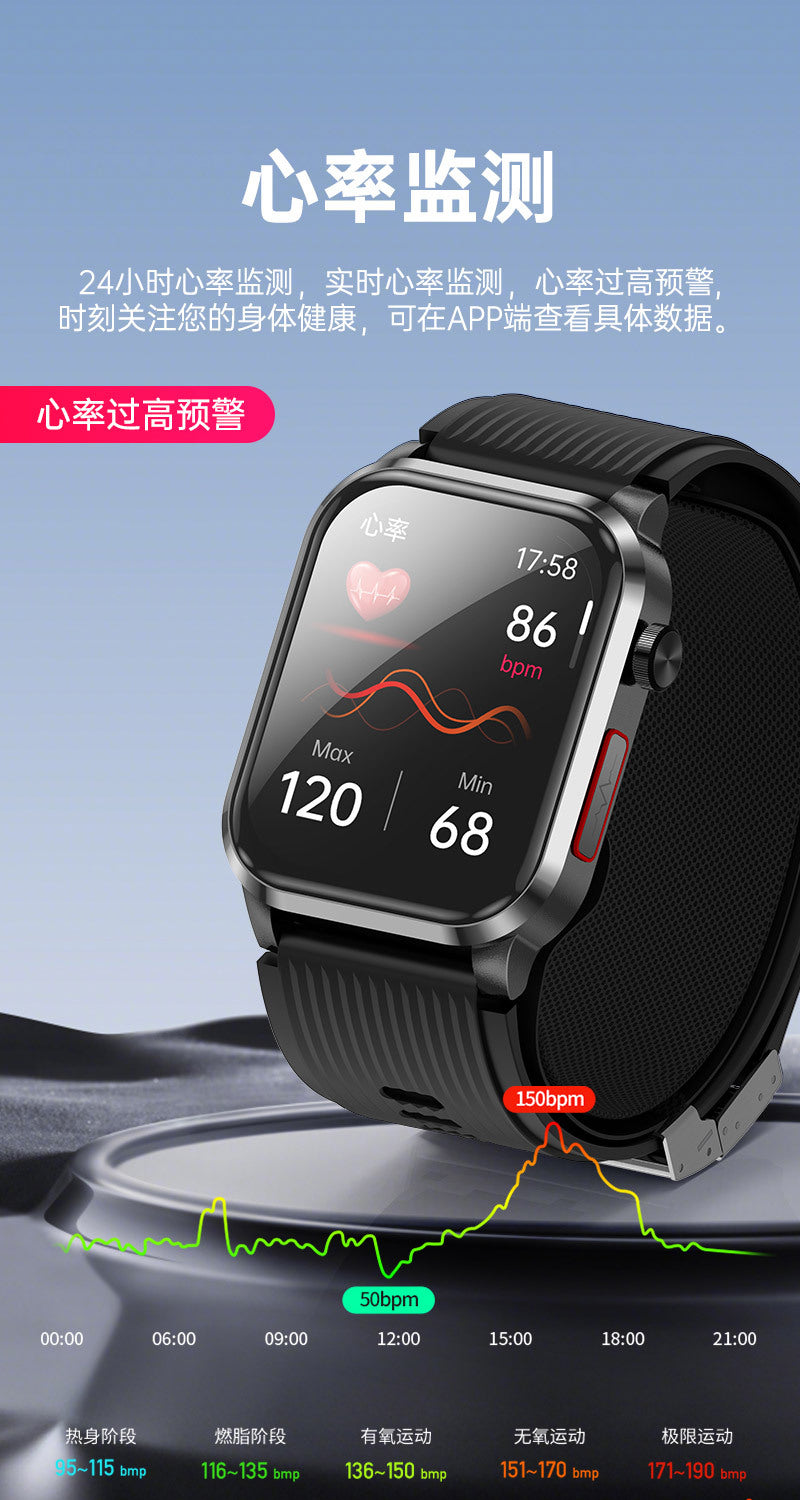 P300pro Air Pump Type Blood Pressure Smart Health Watch ECG Blood Sugar Monitoring Air Pump Blood Pressure Smart Watch