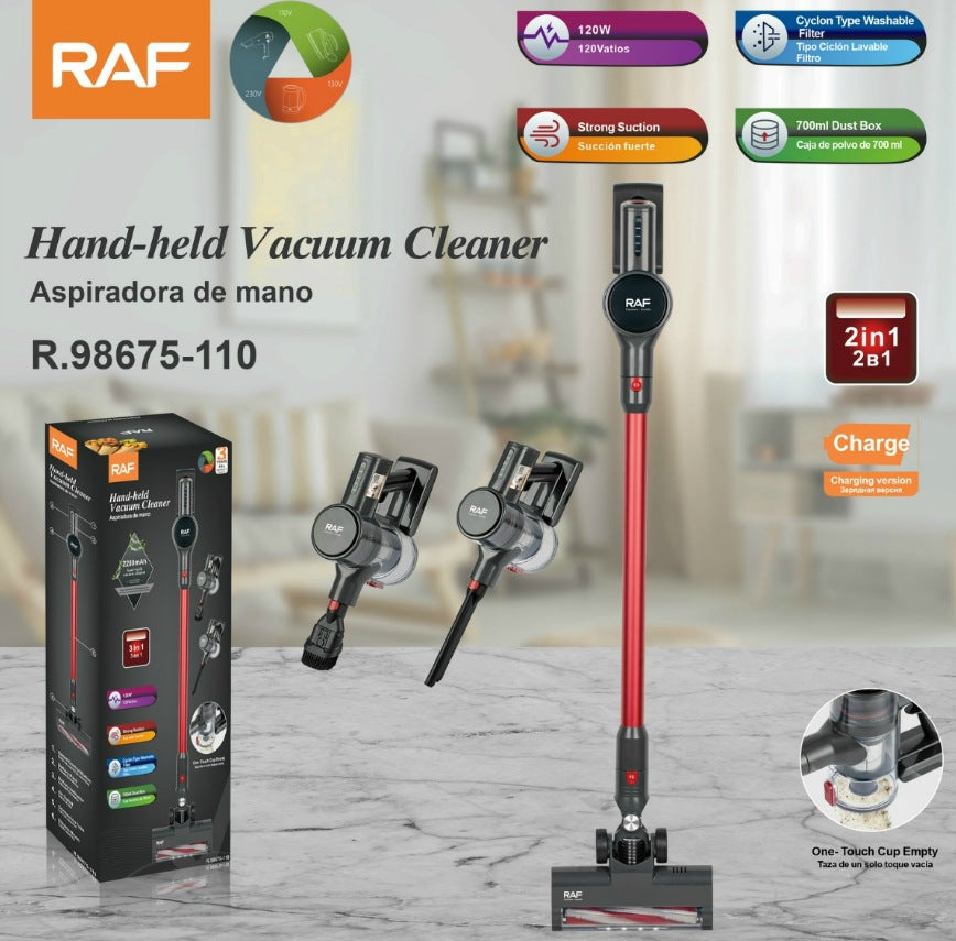 RAF EU US Plug Wireless Vacuum Cleaner Household Handheld High Power Dust Suction Portable 3-in-1 Large Suction