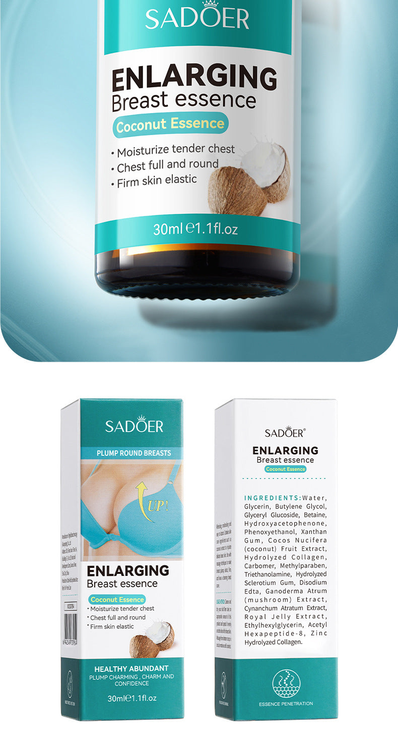 Full English Beauty Lotion30ml SADOER Coconut Extract Fengyun Massage Breast Care  Wholesale