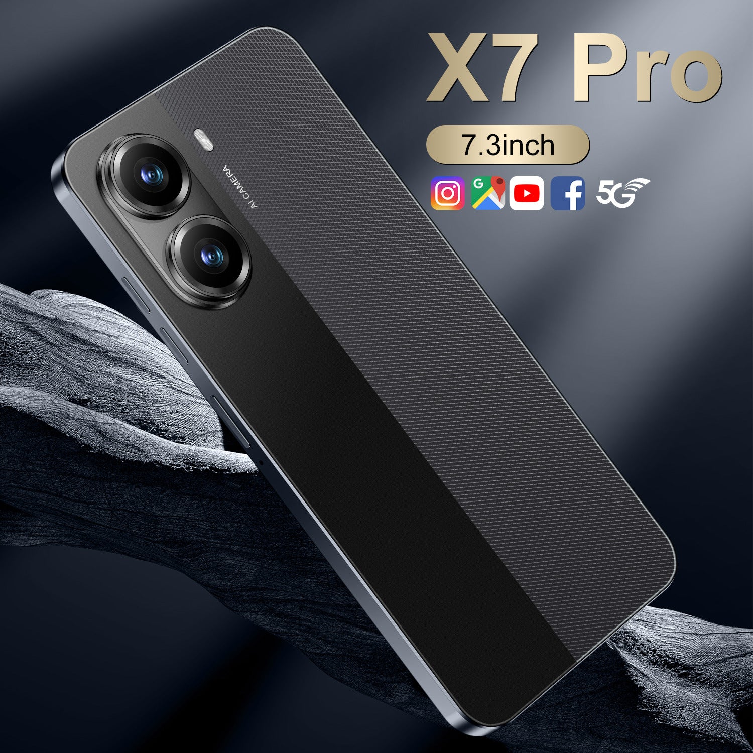 New AliExpress Hot-Selling Mobile Phones X7 Pro Android16+1T Intelligence5G Mobile Phone7.3HD Large Screen