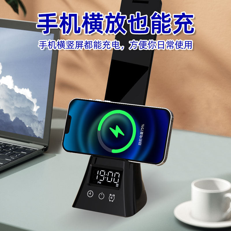 Multifunctional Smart Desk Lamp Creative Foldable Study Reading Lamp with Wireless Charging and Eye Protection