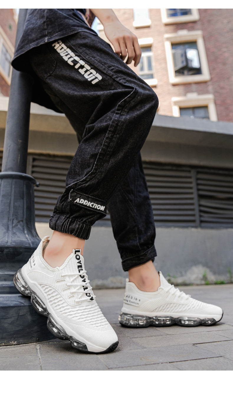 Men's Shoes New Large Size Breathable Mesh Shoes Men's Trendy Casual Versatile Thick-Soled Sneakers Fashion Dad Shoes