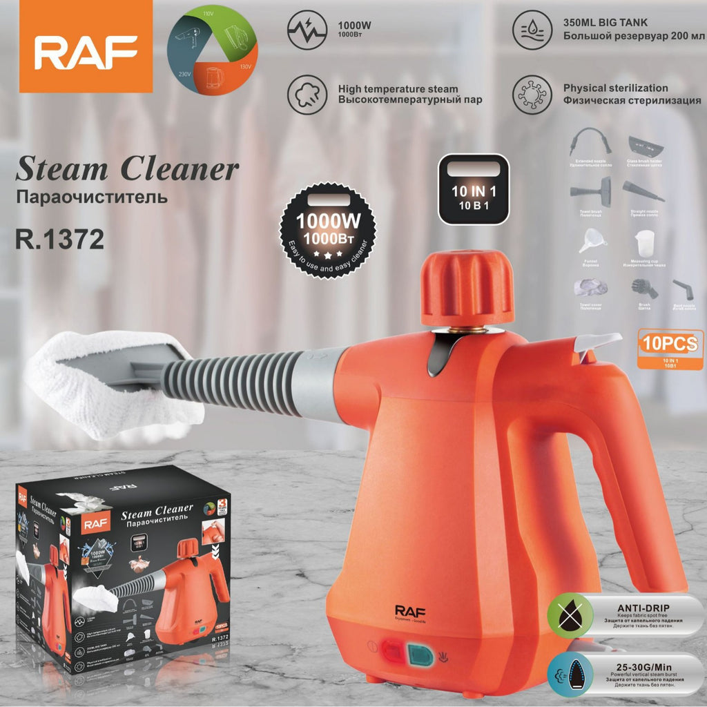RAF European Standard Handheld Household Steam Cleaner Oil Removal High Temperature Multifunctional Portable Disinfection Device1372