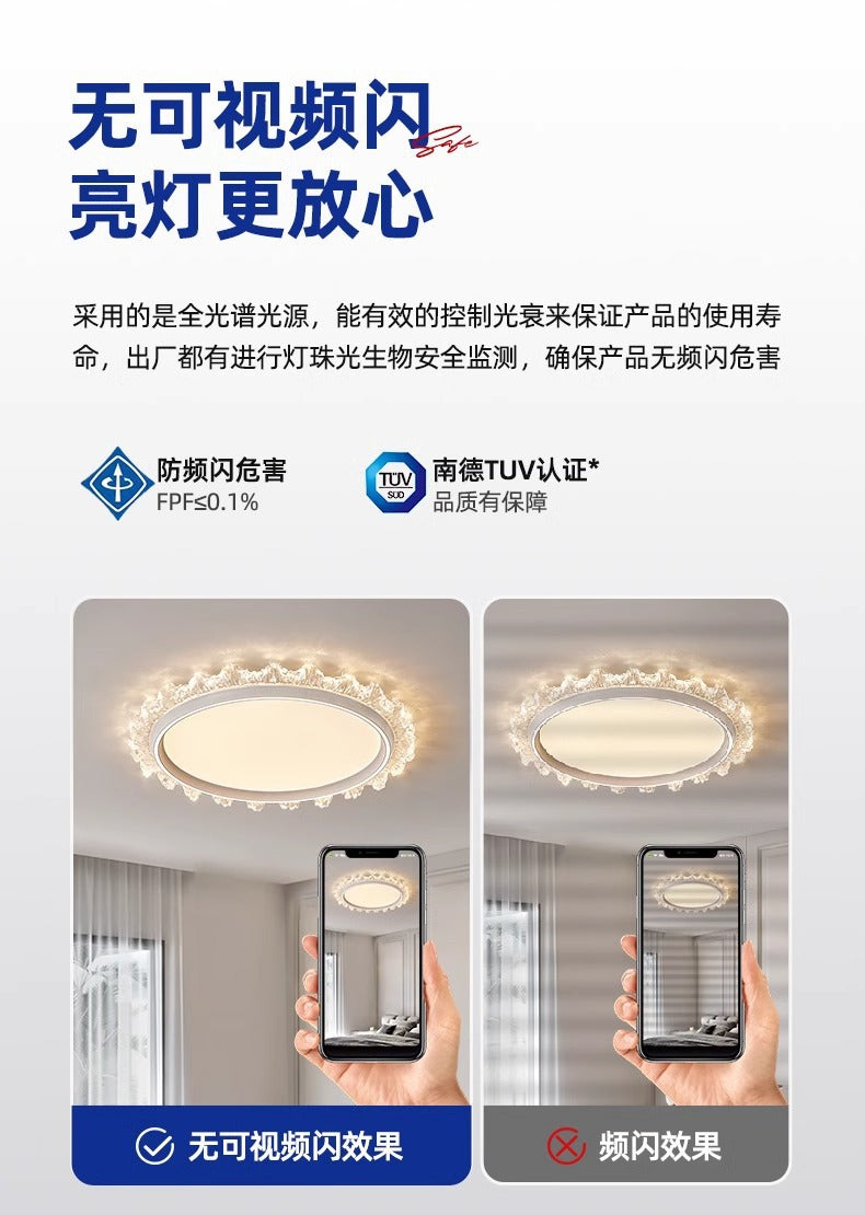 Modern simple light luxury bedroom ceiling light LED Round Eye Protection Study Lamp New Home Smart Room Lamp