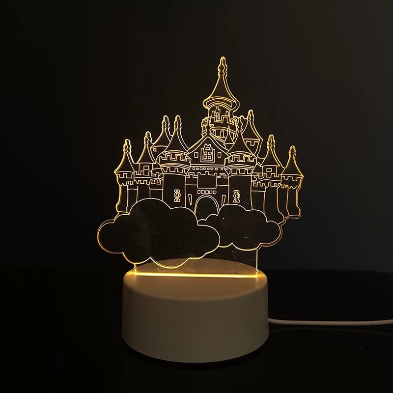 3D Night Light Acrylic Colorful Touch Remote Control Atmosphere Light Wholesale Dropshipping Creative Small Gift Factory