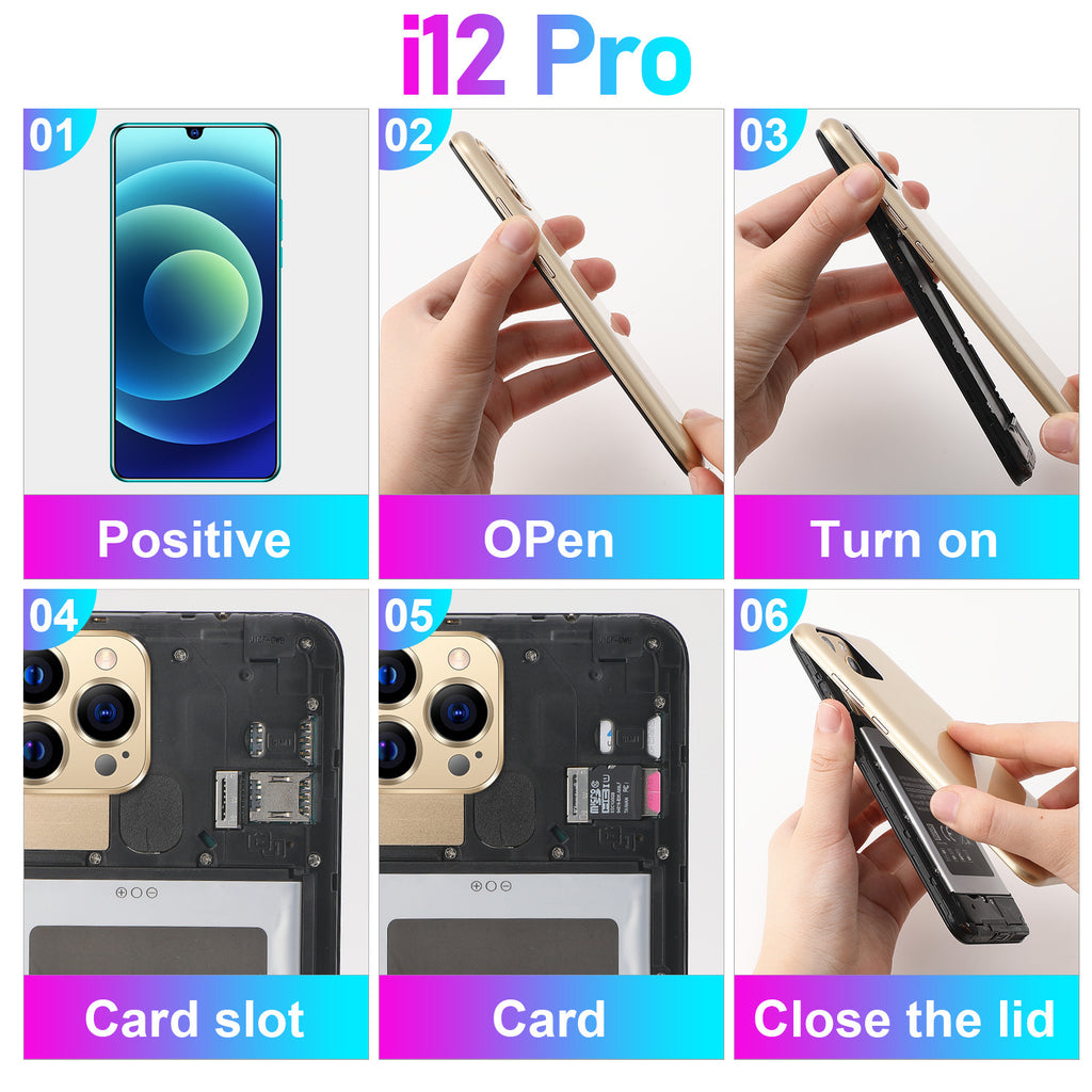 Exclusive Supply Ai12 pro Smartphone6.5Large Screen Android Phone Black Technology Hot-Selling Wholesale