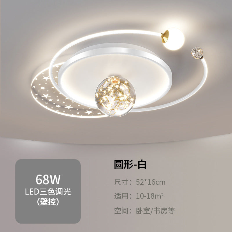 Nordic Bedroom Ceiling Light Modern Simple Creative Geometric Master Bedroom Room Lighting Design Water Ripple Ceiling Light