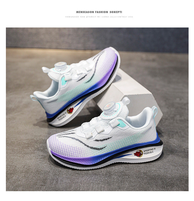 Boys and Girls Shoes Red Rabbit7Spring and Autumn Physical Training Sports Shoes Soft Sole Mesh Breathable Children's Running Shoes Lightweight Trendy