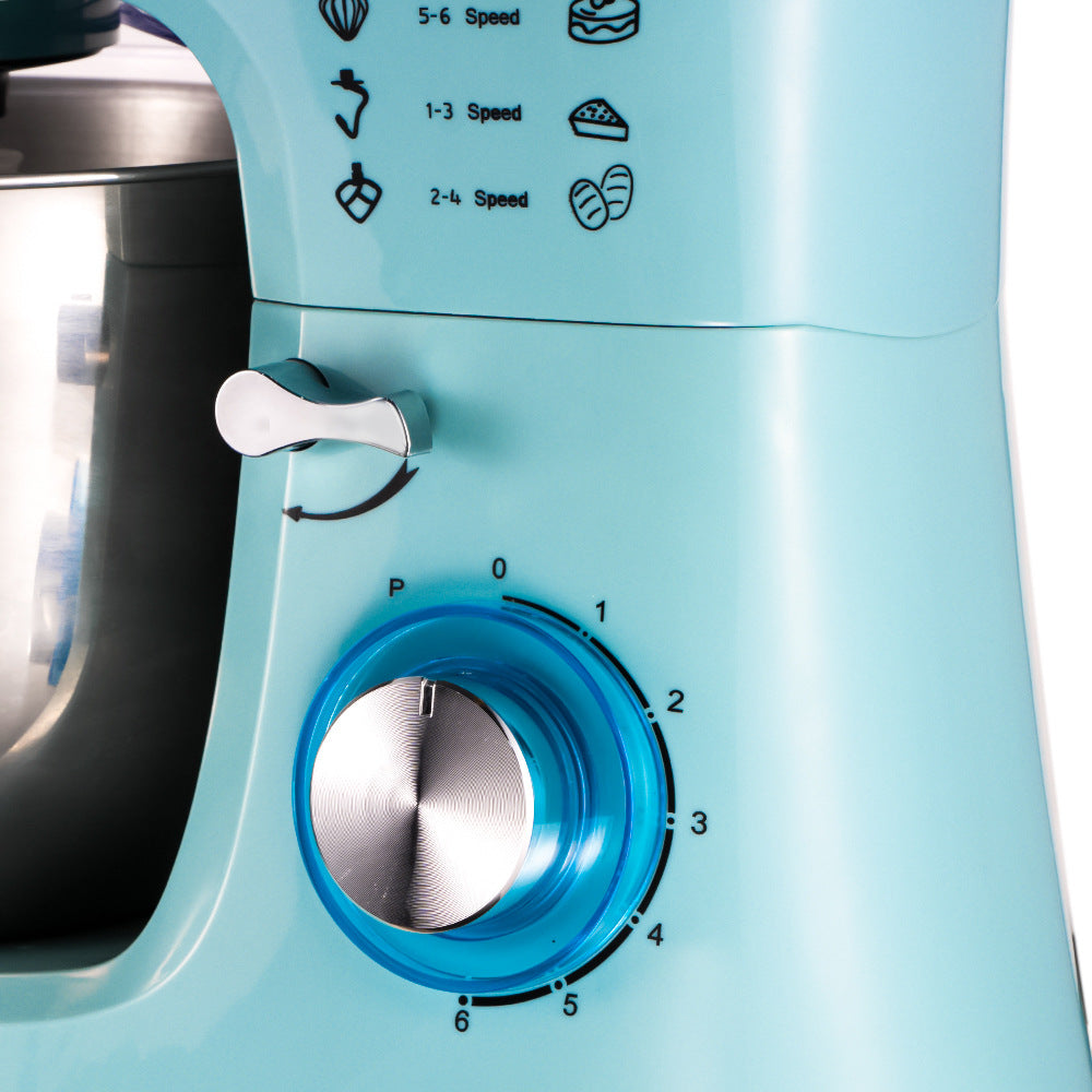 Chef Machine Fully Automatic Dough Mixer Kneading Stirring Milk Cap Egg Beater Desktop Commercial Small Multi-Functional5.5L