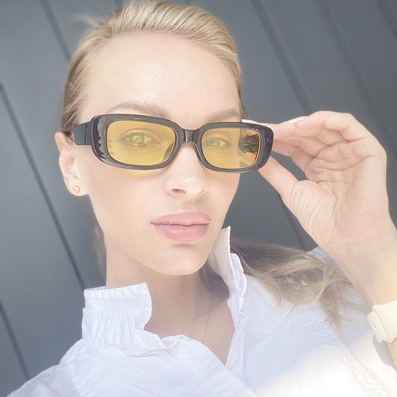 Vintage Cat Eye Sunglasses for Women Fashion Trend Oval Small Frame Sunglasses Sun Protection Glasses sunglasses