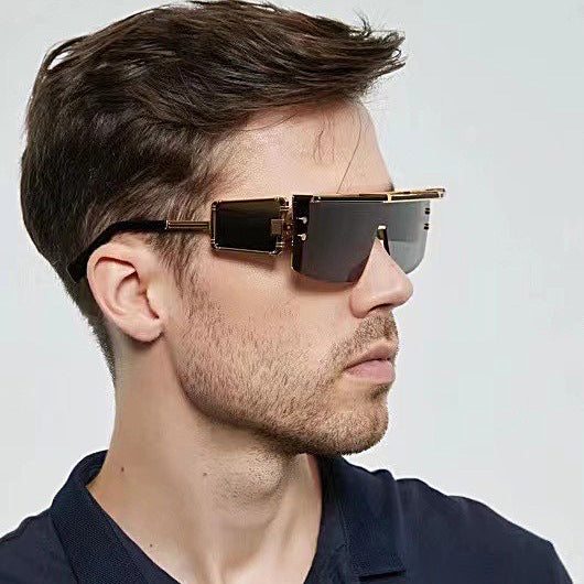 European and American Cyber Steampunk Square Frame Sunglasses for Men Trendy Y2K Wholesale Sunglasses and Eyeglasses sunglasses