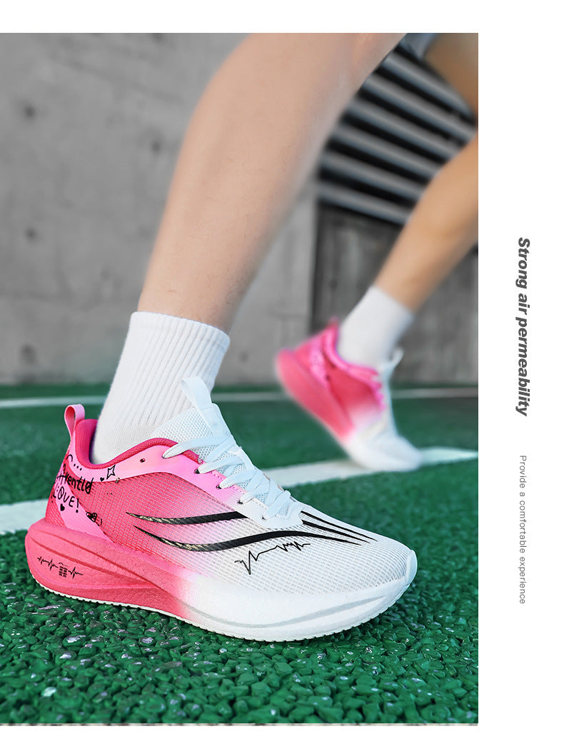 Autumn Winter New Style Feidian Carbon Plate Cushioning Rebound Sports Shoes Casual Fashion Men's Shoes Couple Breathable Comfortable Running Shoes