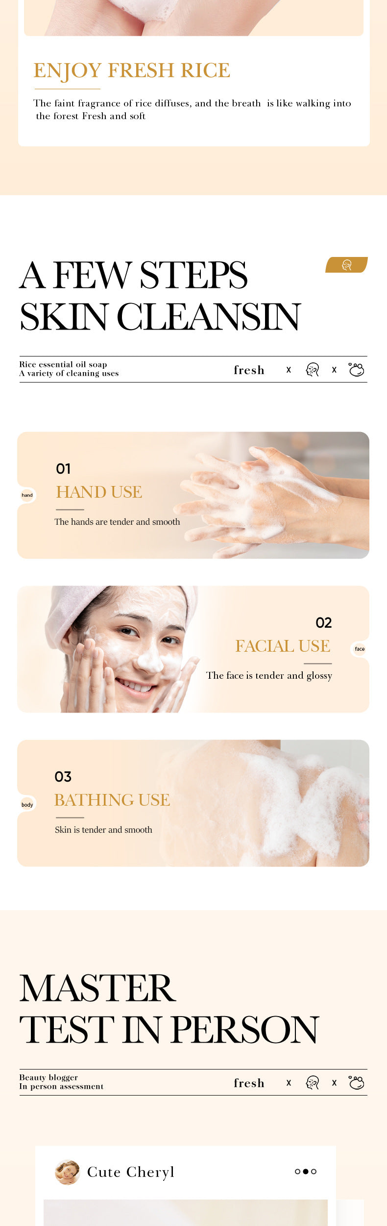 Full English Rice Soap BIOAOUA Cleansing and Bathing Deep Cleansing Handmade Essential Oil Soap  Foreign Trade Wholesale