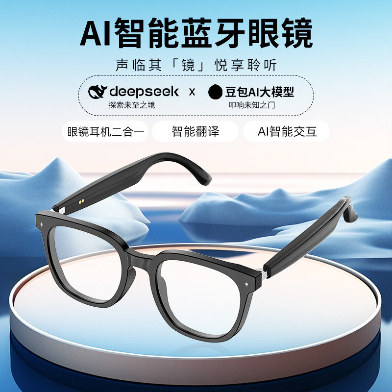 Factory direct sales smart glasses Bluetooth call ai Translation Driving Riding Comfortable Fashionable Sunglasses