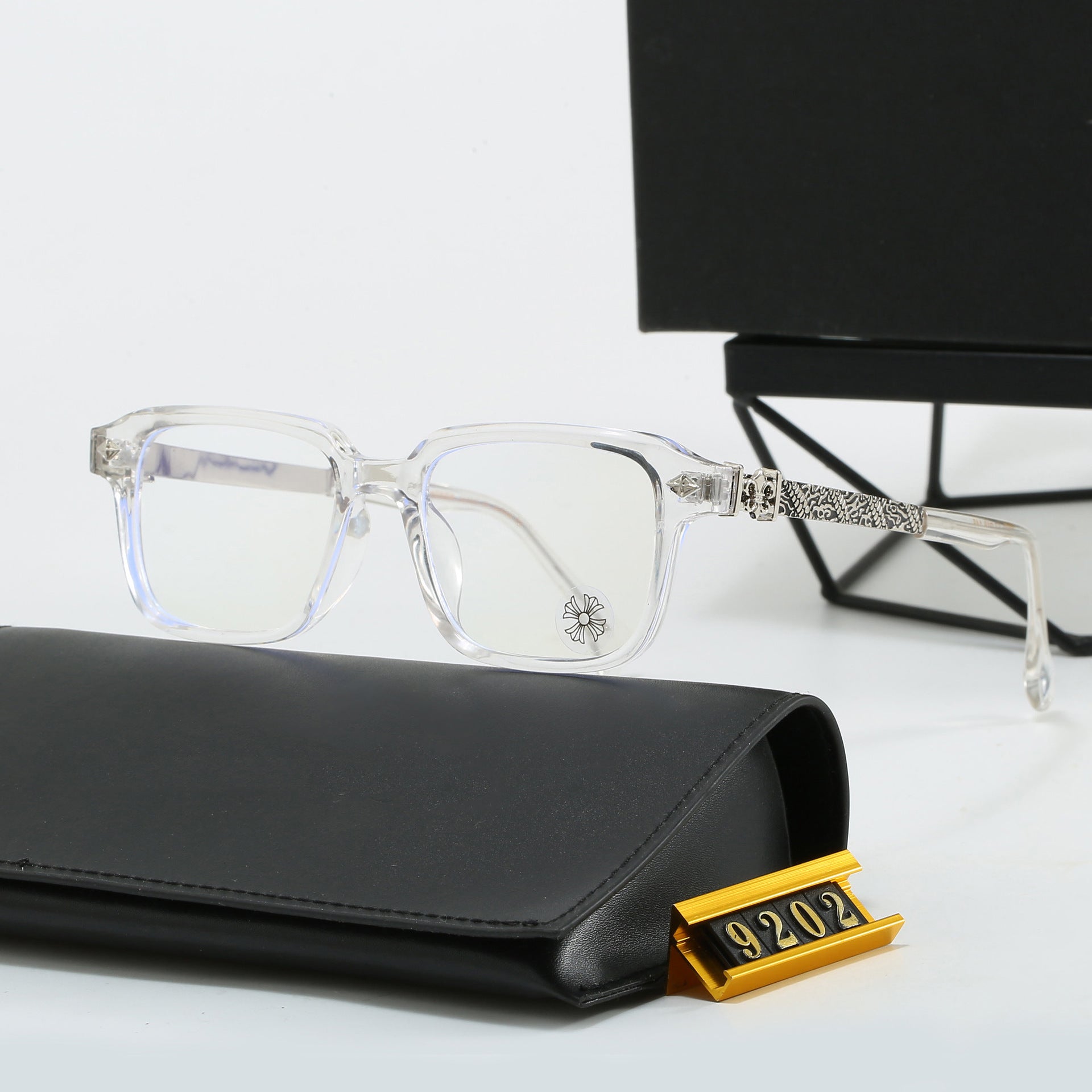 New European and American Hot-Selling Kroha High-End Flat Glasses Designer Eyewear Unisex Driving Street Photography9202