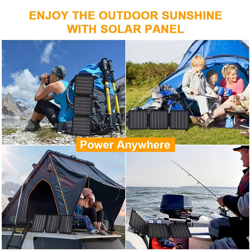 Factory Direct Sale 15W Monocrystalline 70% off Pack Dual Output Port Outdoor Portable Emergency Solar Charging Panel Waterproof Durable