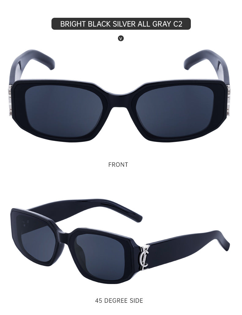 European and American fashion narrow frame sunglasses for women INS Street style square sunglasses for women wholesale sunglasses