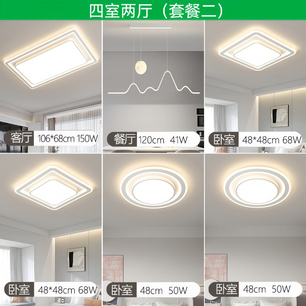 Eye Protection Ceiling Lamp Modern Minimalist Living Room Lamp Full Spectrum LED Bedroom Lamp Zhongshan Lighting Package Installation