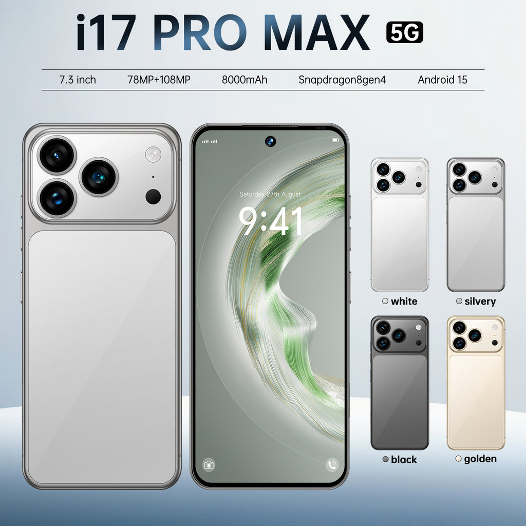 Hot Sale i17 Pro Max Android Smartphone16+1T Factory Direct Sales Mobile Phones
