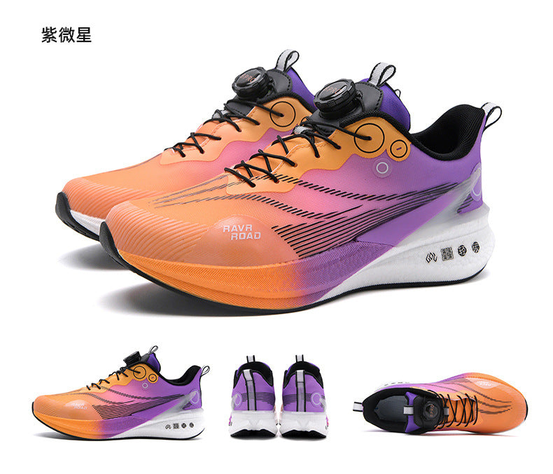 Red Rabbit8PRO Full-length Carbon Plate Men's and Women's Youth Racing Breathable Mesh Running Shoes Rotating Buckle Shock-absorbing Sports Shoes