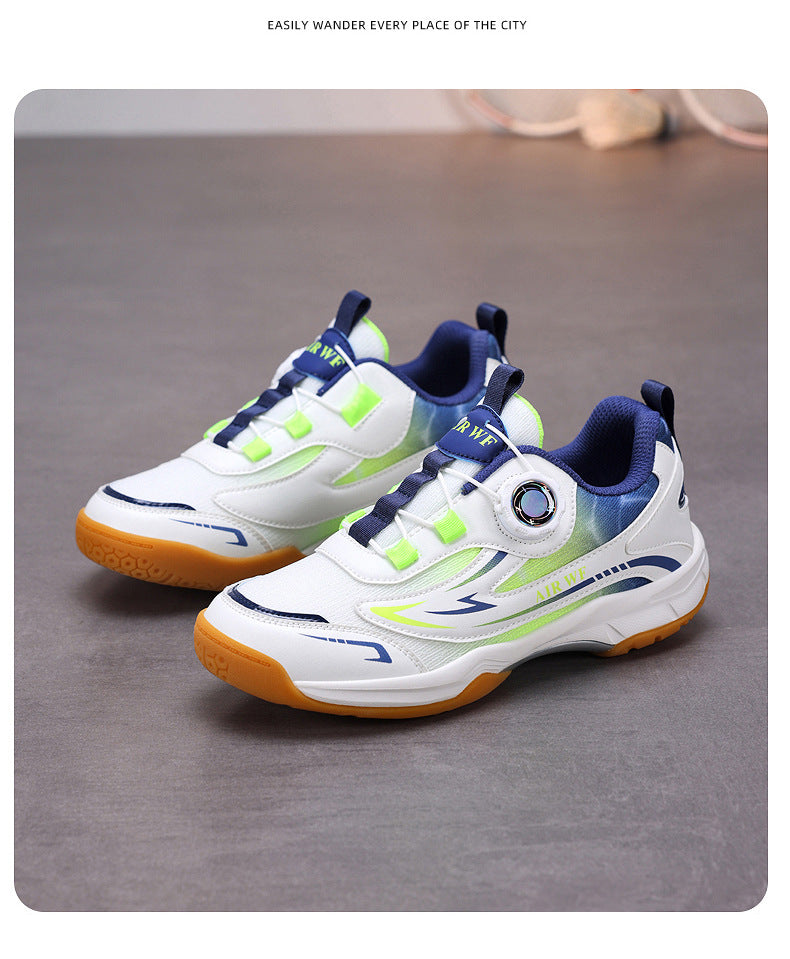 Children's Badminton Shoes New Table Tennis Breathable Soft Sole Lightweight Non-Slip Professional Competition Training Boys' Sports Shoes