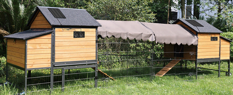 Exclusive Solar Photovoltaic Panel with Exhaust Fan Dual Fan Suitable for Backyard Chicken Coop Greenhouse Dog House Pet House