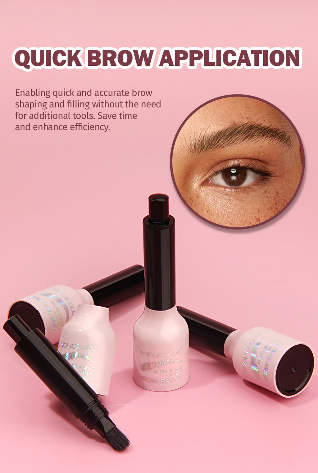 Hot-Selling Eyebrow Dye Cream Waterproof Smudge-Proof Large Brush Eyebrow Cream Long-Lasting Color No Smudging Natural Eyebrows