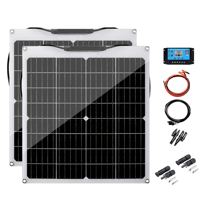 Hot Selling 40w18v Flexible Solar Panel Photovoltaic Power Generation Set Household Energy Storage Matching Portable Durable