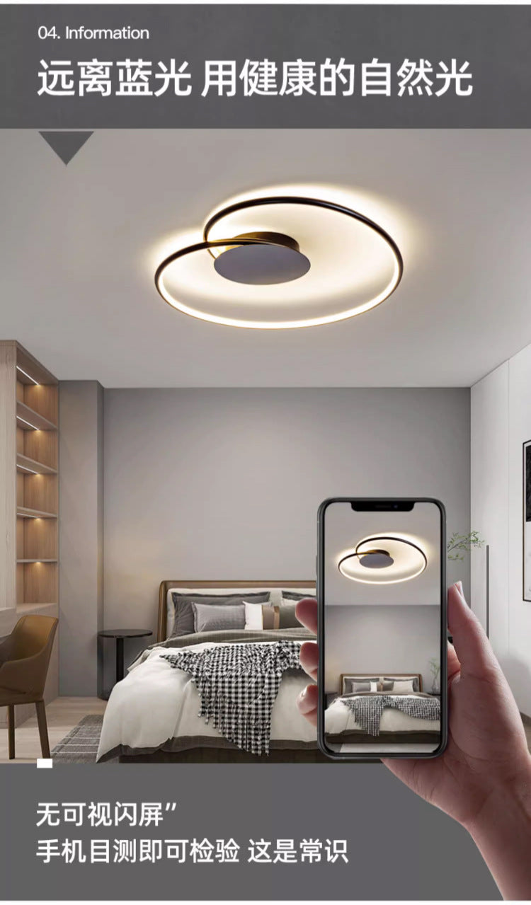 Bedroom light led Modern Minimalist Ceiling Light Internet Celebrity ins Creative Heart-Shaped Home Main Bedroom Study Zhongshan Lighting