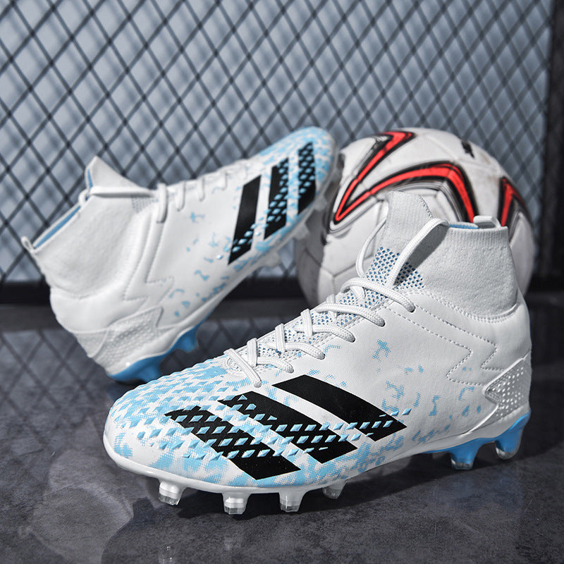 New high-top soccer shoes for men and women AG Spike TF Broken Nail Youth Student Club Competition Training Shoes