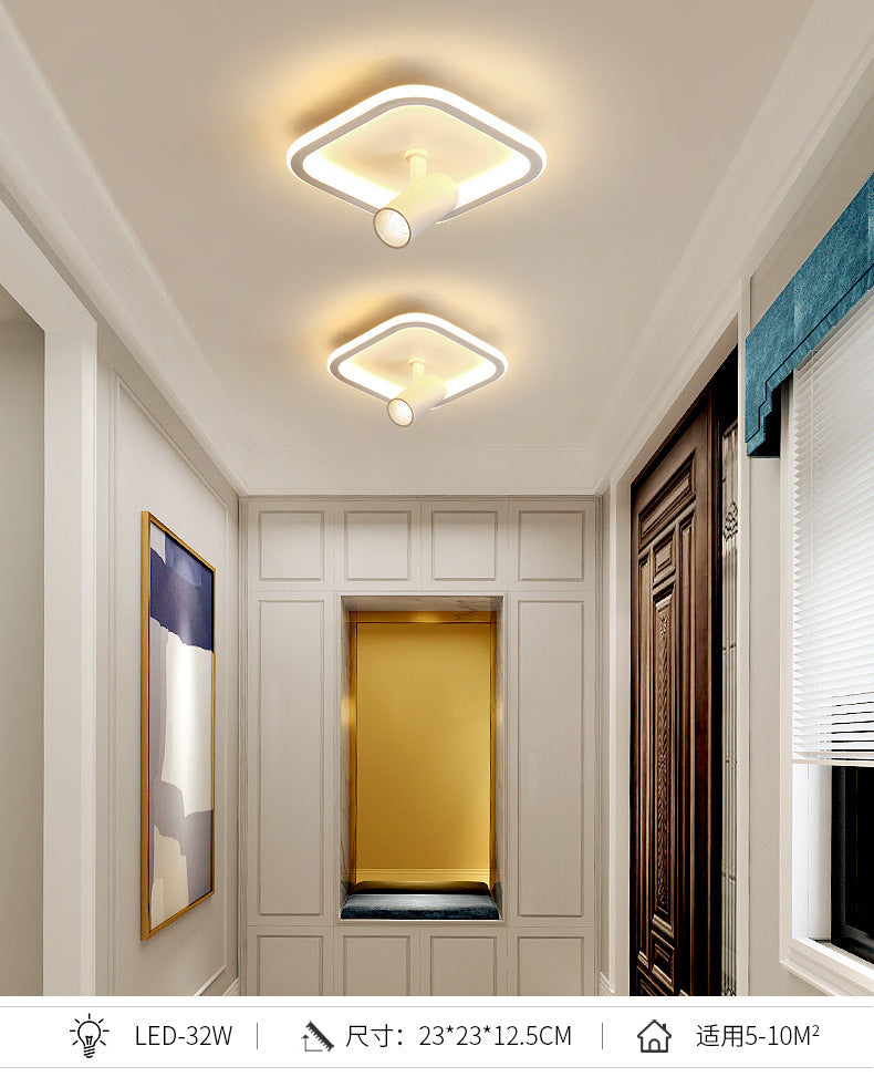 Aisle Light with Spotlight Corridor Light Entryway Staircase Cloakroom Balcony Light Luxury Internet Celebrity Ceiling Light led