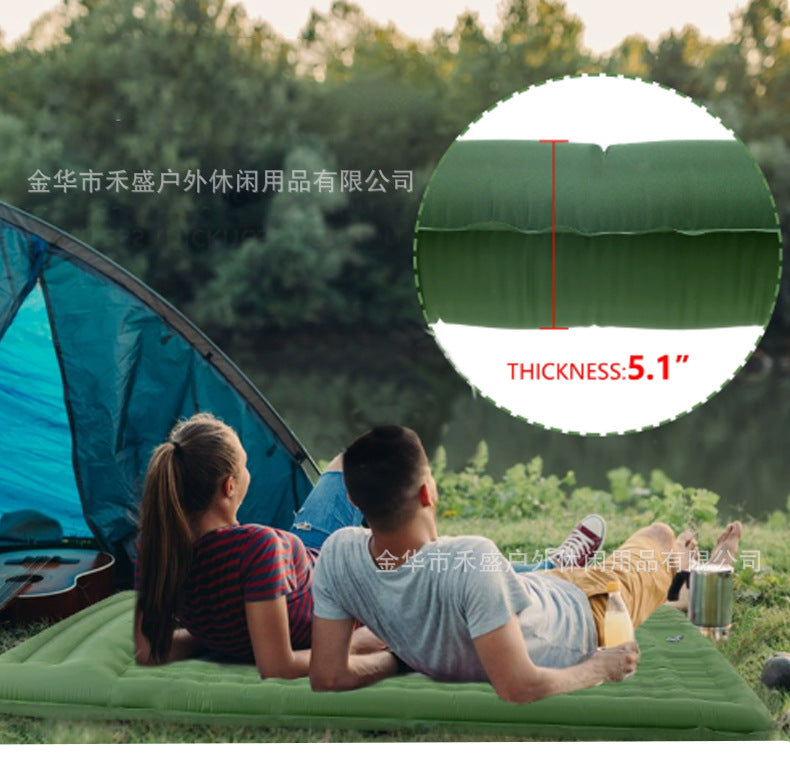 Thickened Outdoor Foldable Portable Tent Nap Mat Ground Mat Moisture-Proof Mat Single Double Egg Nest Mat Inflatable Mat Other