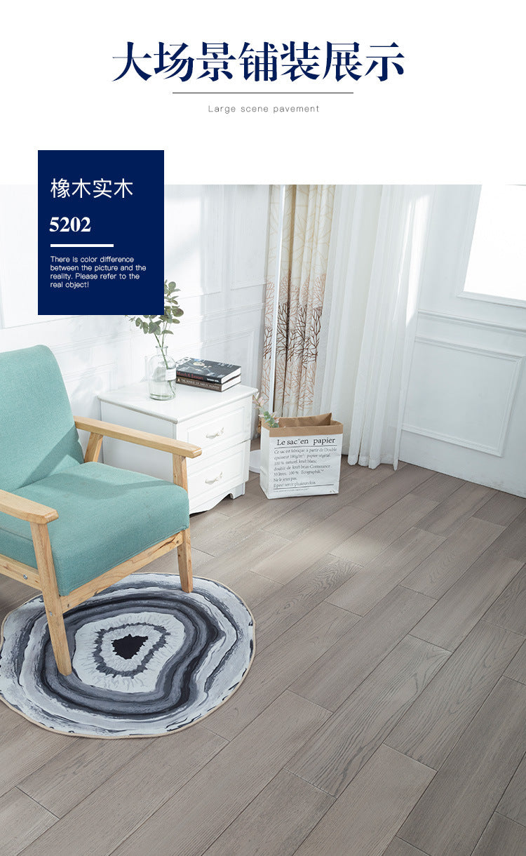 In-stock Solid Oak Flooring from Source Scar Modification Hand Scratch Pattern Original Wood Floor Solid Wood with Dragon Bone Design