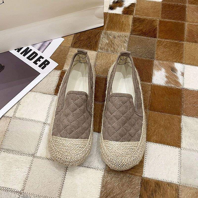 Women's Slip-On Fisherman Shoes Lazy Loafers2025Spring and Autumn New Style Flat Casual Loafers for Women