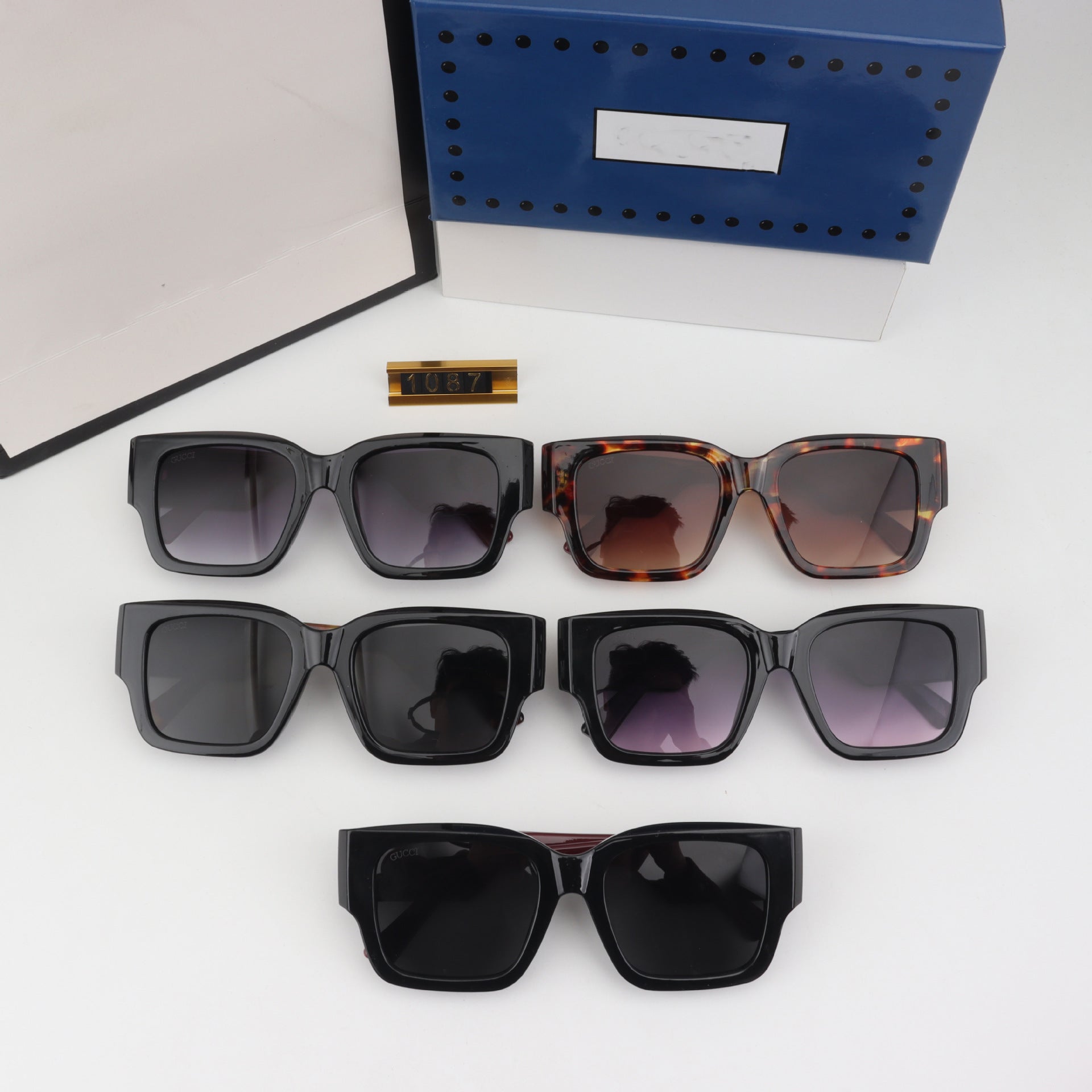 Little Red Book New G Home Sunglasses for Men and Women, Anti-UV, Round Face, Large Frame, Slimming, Driving, Sunshade Sunglasses