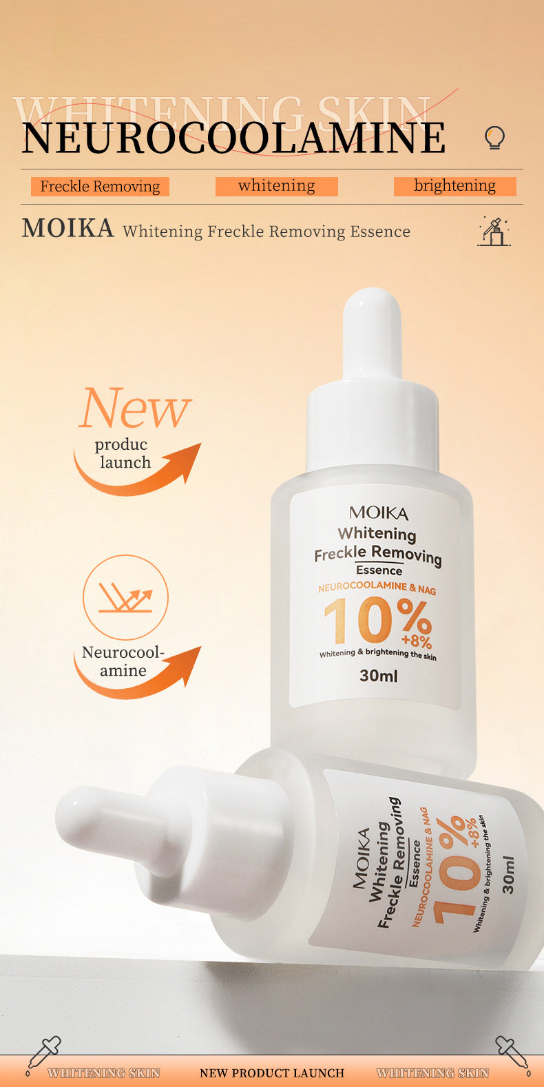 Whitening Spot Lightening Serum Niacinamide Hydrating Moisturizing Brightening Skin Tone Spot Dissolving Serum Wholesale