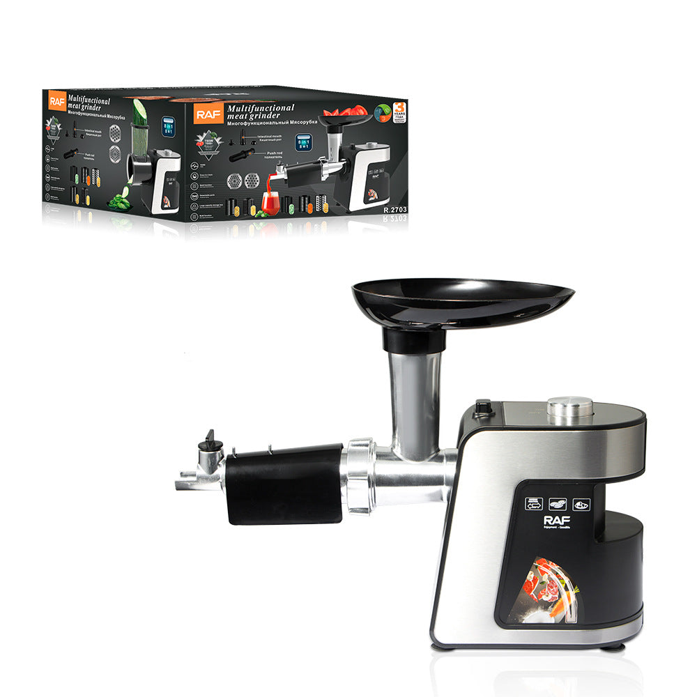 RAF Blender Household Small Meat Grinder Electric Desktop Meat Mincer Sausage Stuffer Food Processing Machine